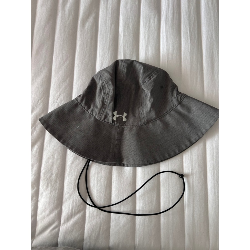 Under‎ Armour Vikings Hockey Bucket Hat Gray OSFA Adjustable Chin Strap